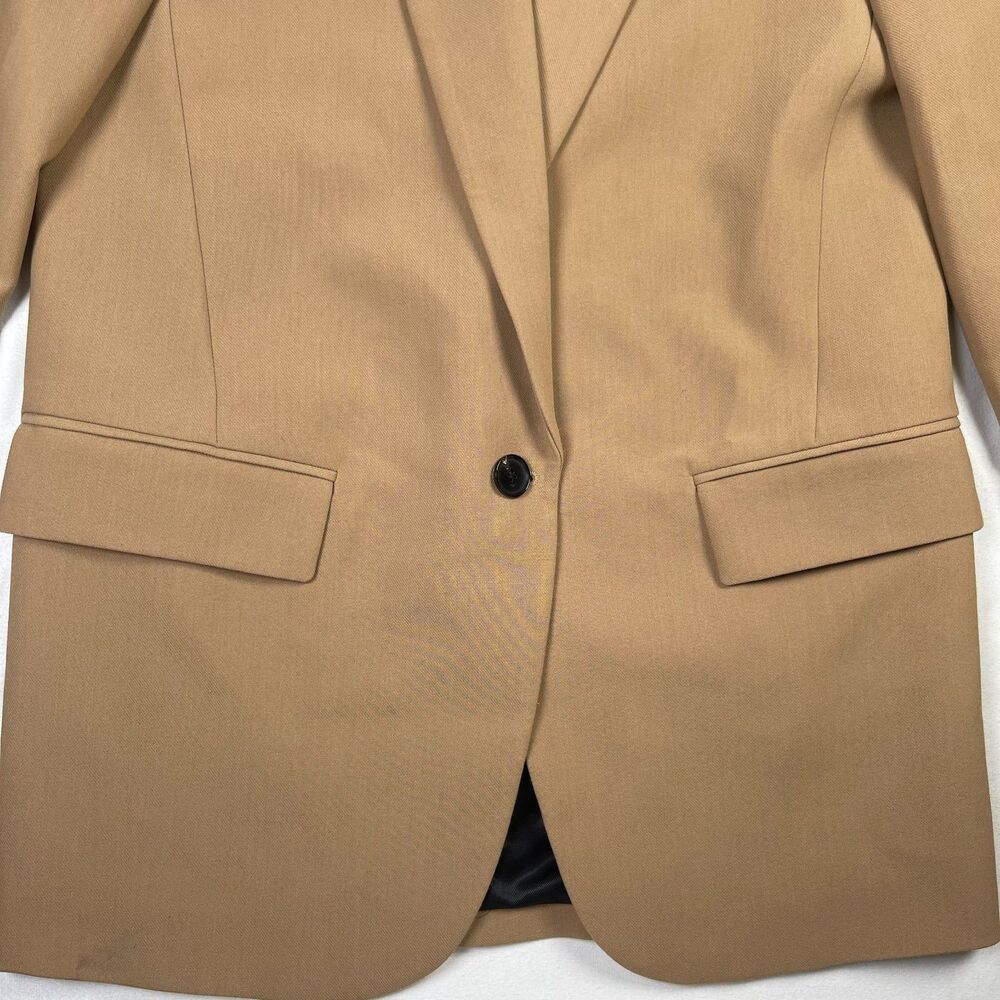 Zara Camel Brown Single-Button Blazer - Picture 5 of 13